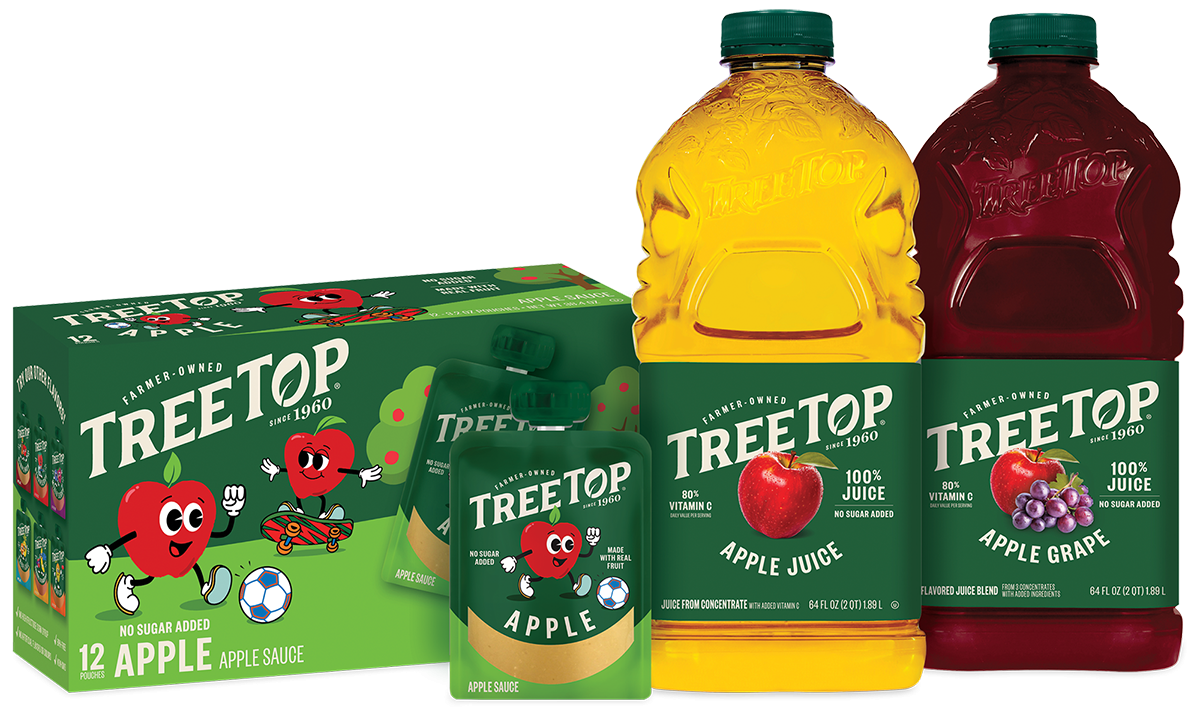 Image of Tree Top products - juices and apple sauces
